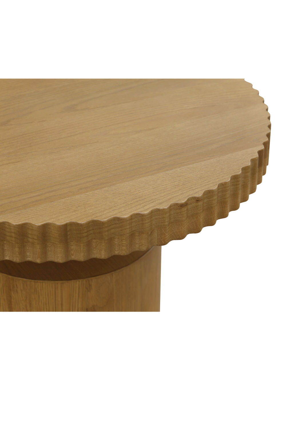   Modern European furniture - Fluted Round Oak Side Table - www.oroa.com | Oroa.com