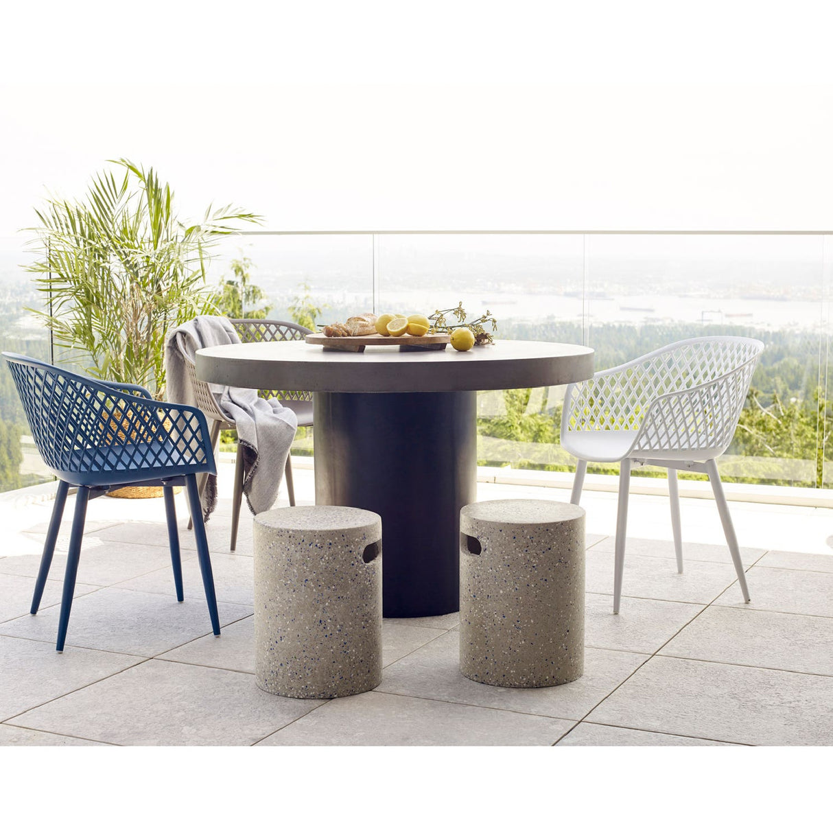  Modern European furniture - Molded Indoor/Outdoor Dining Chairs (2) - www.oroa.com | Oroa.com