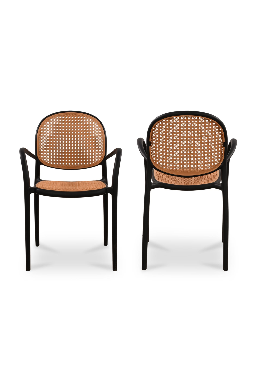   Modern European furniture - Woven Design Outdoor Dining Chairs (2) - www.oroa.com | Oroa.com