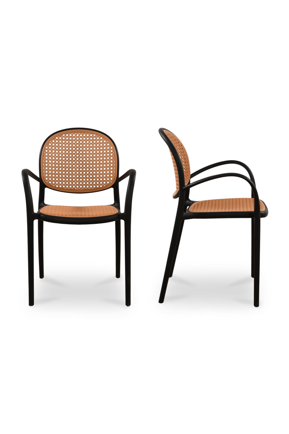   Modern European furniture - Woven Design Outdoor Dining Chairs (2) - www.oroa.com | Oroa.com