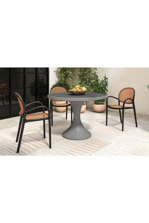   Modern European furniture - Woven Design Outdoor Dining Chairs (2) - www.oroa.com | Oroa.com
