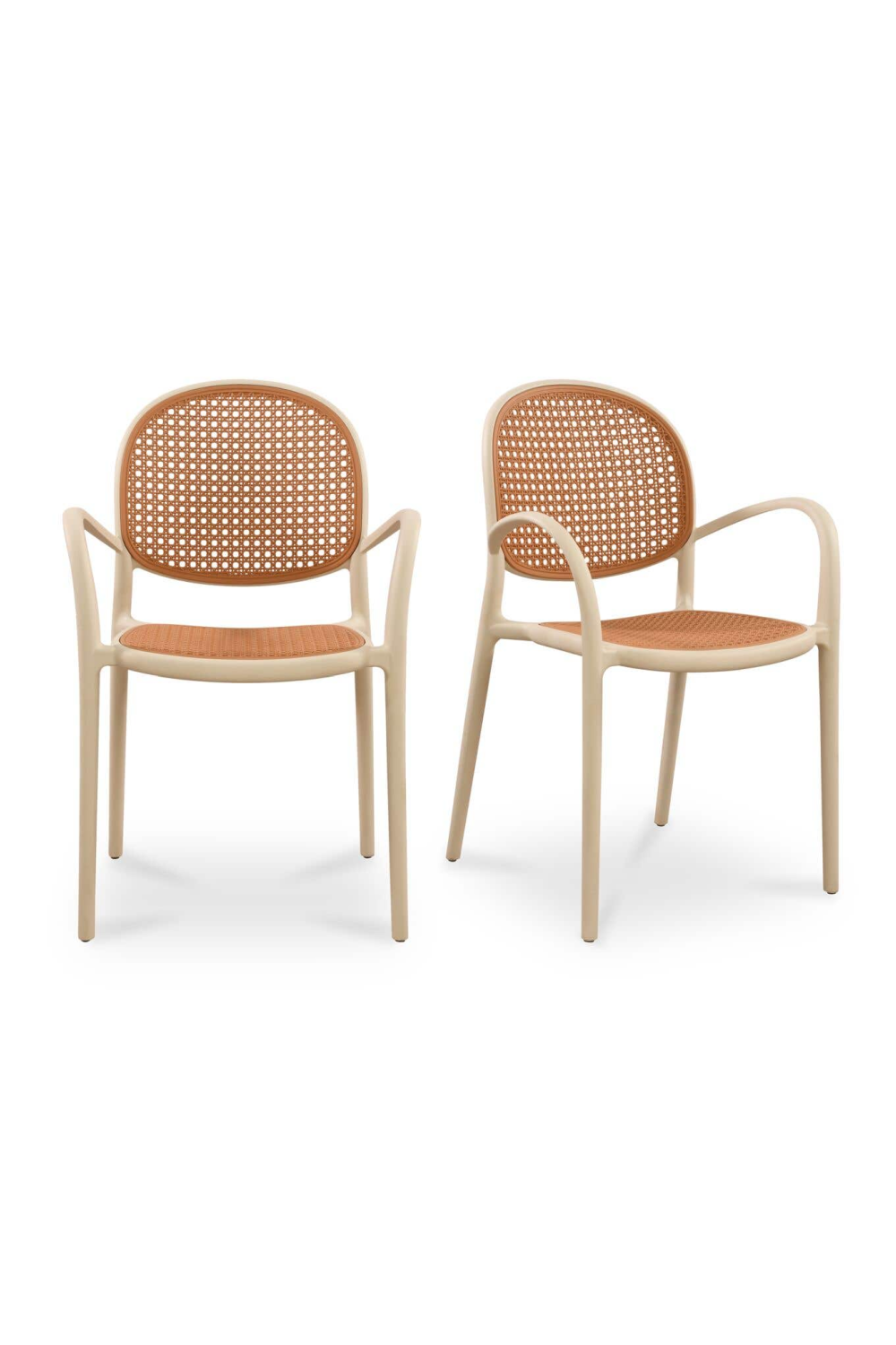   Modern European furniture - Woven Design Outdoor Dining Chairs (2) - www.oroa.com | Oroa.com