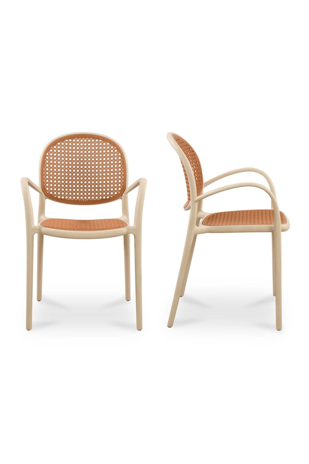   Modern European furniture - Woven Design Outdoor Dining Chairs (2) - www.oroa.com | Oroa.com