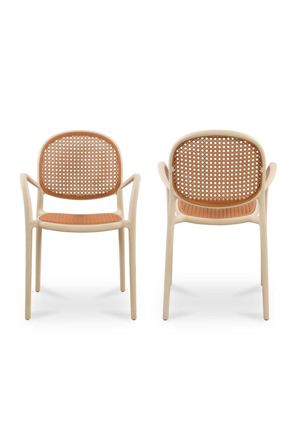  Modern European furniture - Woven Design Outdoor Dining Chairs (2) - www.oroa.com | Oroa.com