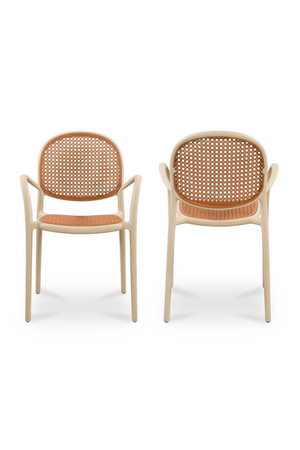   Modern European furniture - Woven Design Outdoor Dining Chairs (2) - www.oroa.com | Oroa.com