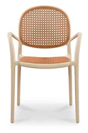   Modern European furniture - Woven Design Outdoor Dining Chairs (2) - www.oroa.com | Oroa.com