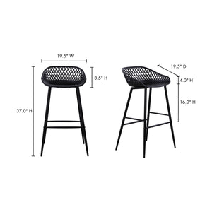   Modern European furniture - Molded Indoor/Outdoor Bar Stools (2) - www.oroa.com | Oroa.com