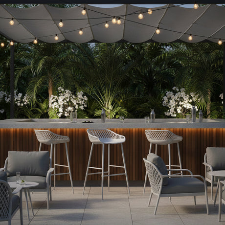   Modern European furniture - Molded Indoor/Outdoor Bar Stools (2) - www.oroa.com | Oroa.com