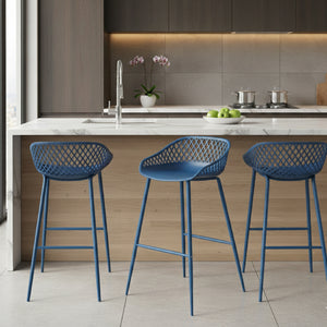   Modern European furniture - Molded Indoor/Outdoor Bar Stools (2) - www.oroa.com | Oroa.com
