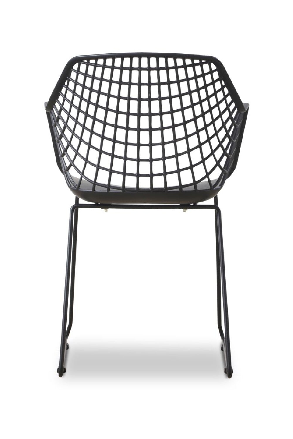   Modern European furniture - Black Perforated Indoor/Outdoor Dining Chairs (2) - www.oroa.com | Oroa.com