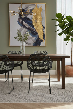   Modern European furniture - Black Perforated Indoor/Outdoor Dining Chairs (2) - www.oroa.com | Oroa.com