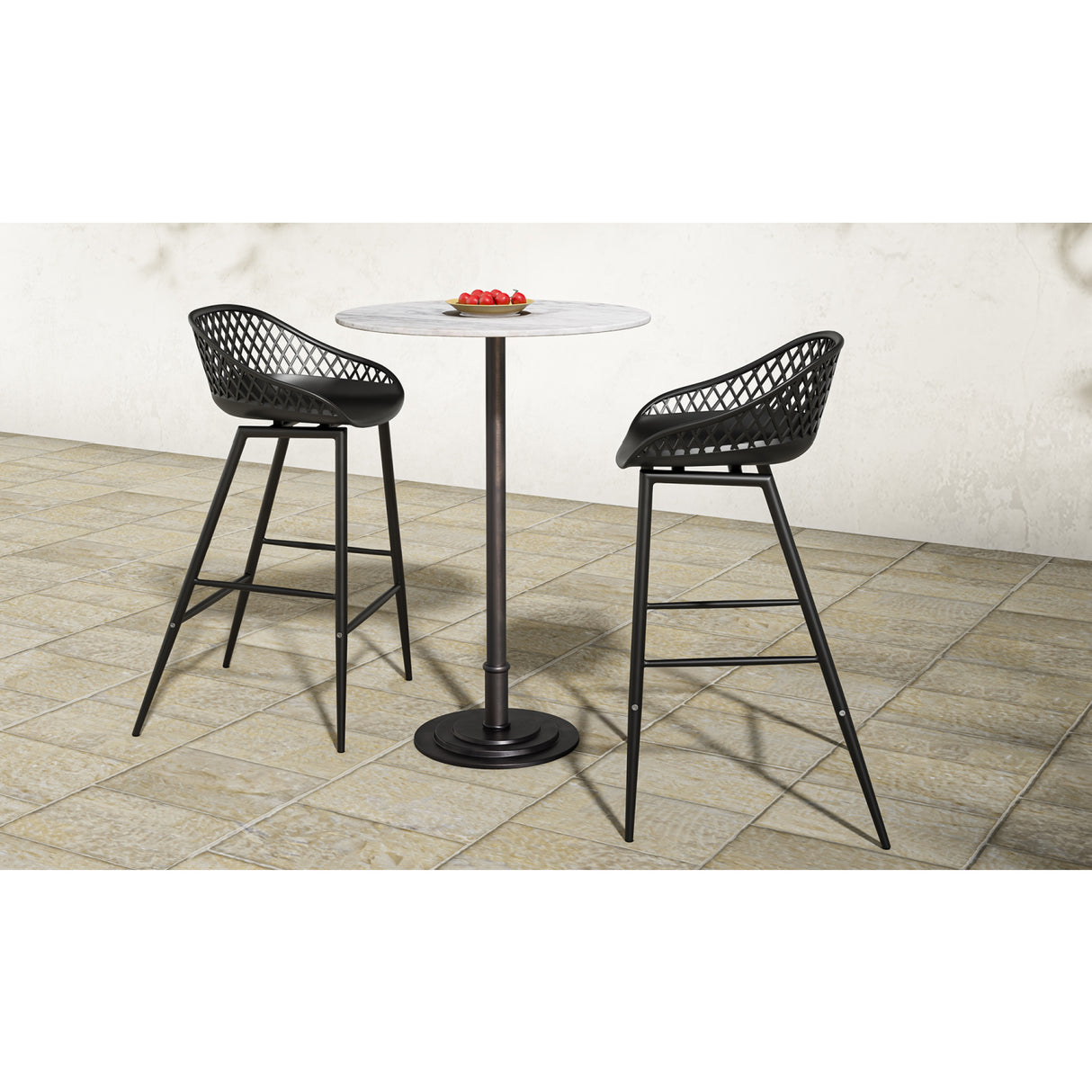   Modern European furniture - Diamond-Mesh Indoor/Outdoor Counter Stools (2) - www.oroa.com | Oroa.com