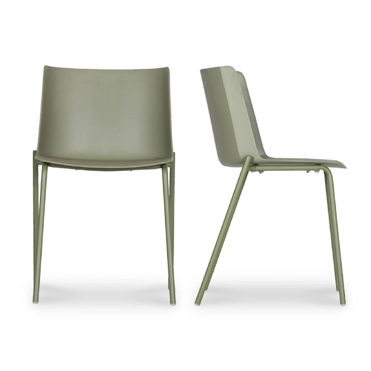   Modern European furniture - Green Outdoor Dining Chairs (2) - www.oroa.com | Oroa.com