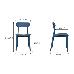   Modern European furniture - Open-Back Indoor/Outdoor Dining Chairs (2) - www.oroa.com | Oroa.com