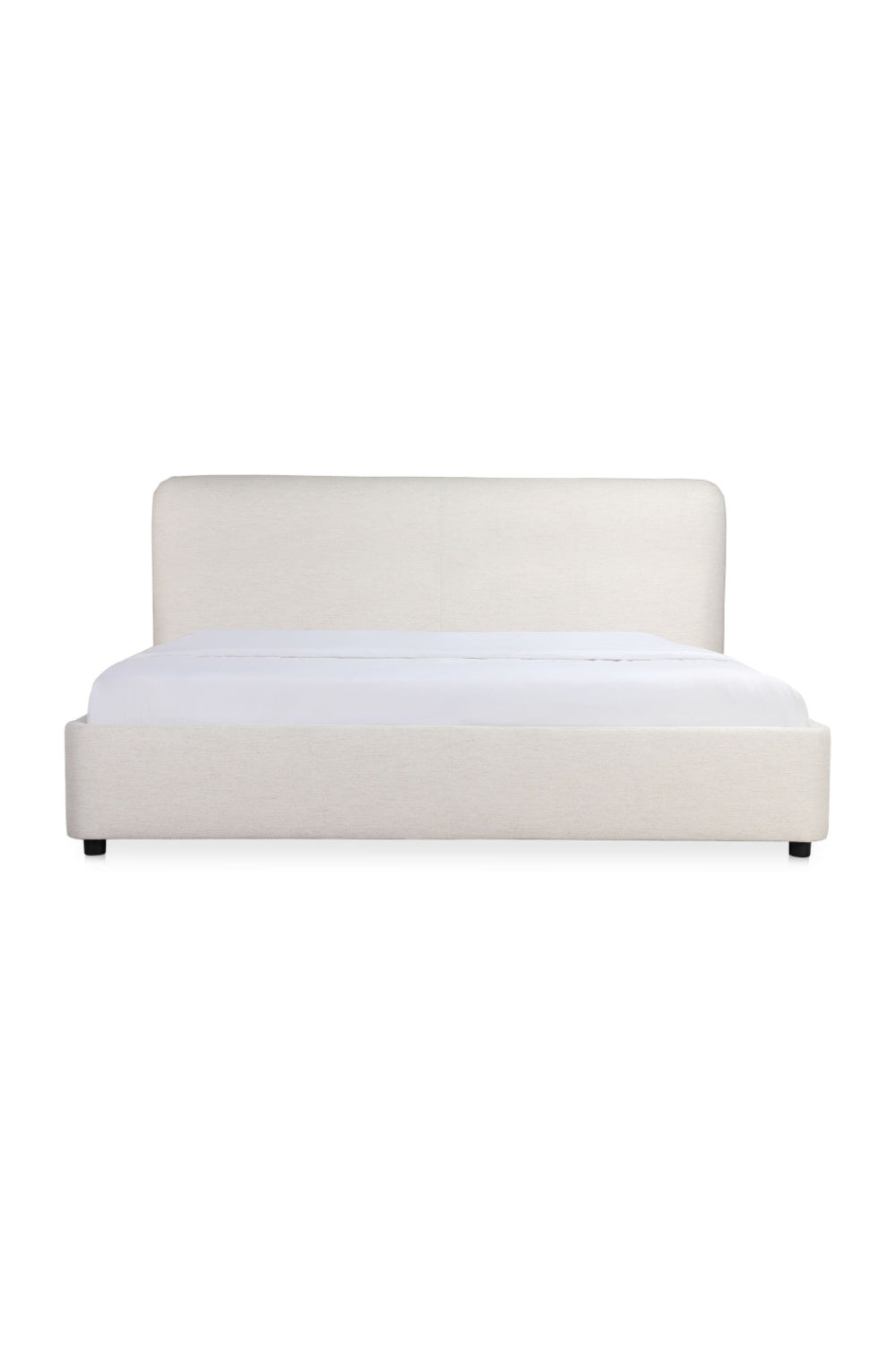  Modern European furniture - White Linen Queen Bed - www.oroa.com | Oroa.com