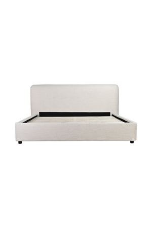   Modern European furniture - White Linen Queen Bed - www.oroa.com | Oroa.com
