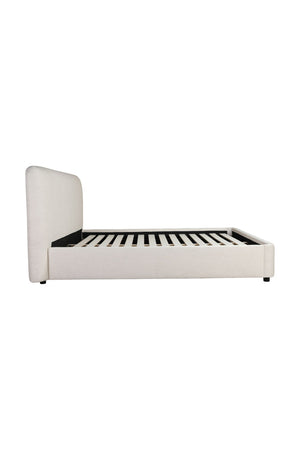   Modern European furniture - White Linen Queen Bed - www.oroa.com | Oroa.com