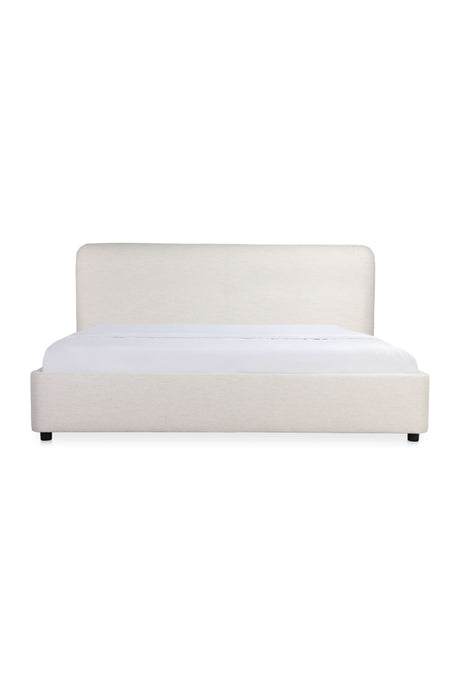   Modern European furniture - White Linen King Bed - www.oroa.com | Oroa.com