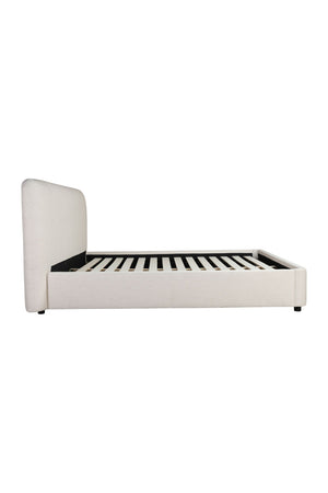   Modern European furniture - White Linen King Bed - www.oroa.com | Oroa.com
