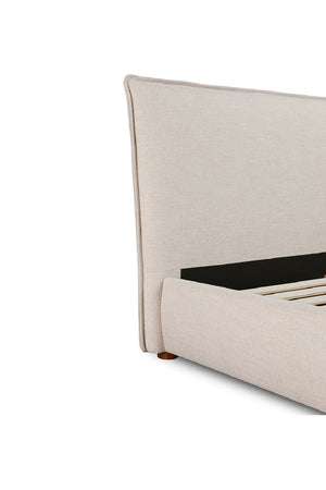   Modern European furniture - Beige Linen Blend Bed - www.oroa.com | Oroa.com