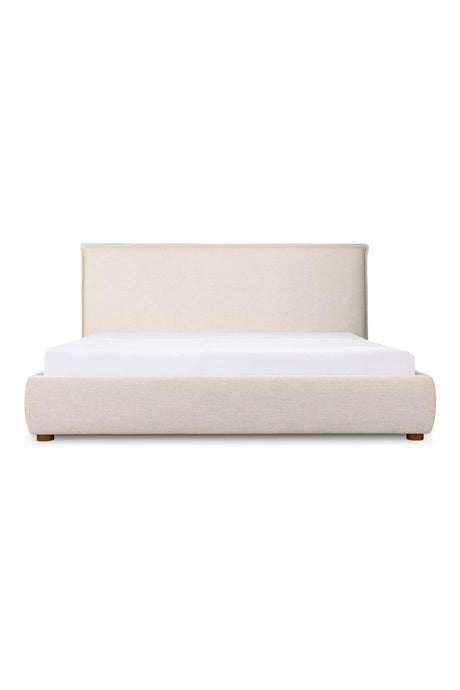   Modern European furniture - Beige Linen Blend Bed - www.oroa.com | Oroa.com