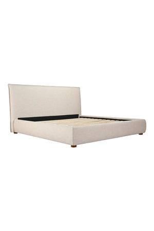   Modern European furniture - Beige Linen Blend Bed - www.oroa.com | Oroa.com