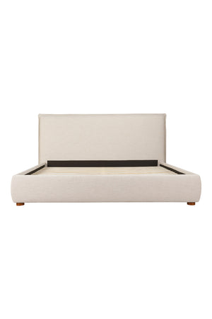   Modern European furniture - Beige Linen Blend Bed - www.oroa.com | Oroa.com
