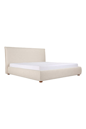   Modern European furniture - Beige Linen Blend Bed - www.oroa.com | Oroa.com