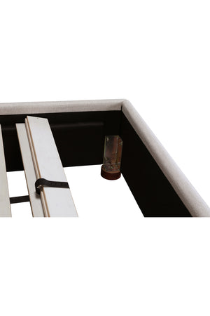   Modern European furniture - Beige Linen Blend Bed - www.oroa.com | Oroa.com