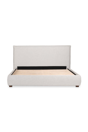  Modern European furniture - Gray Linen Blend Bed - www.oroa.com | Oroa.com