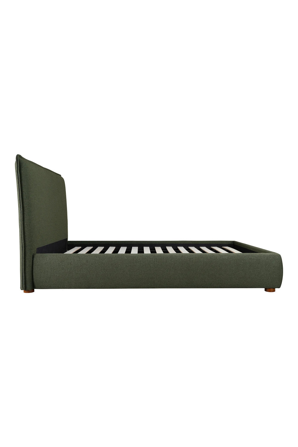   Modern European furniture - Green Linen Blend King Bed - www.oroa.com | Oroa.com