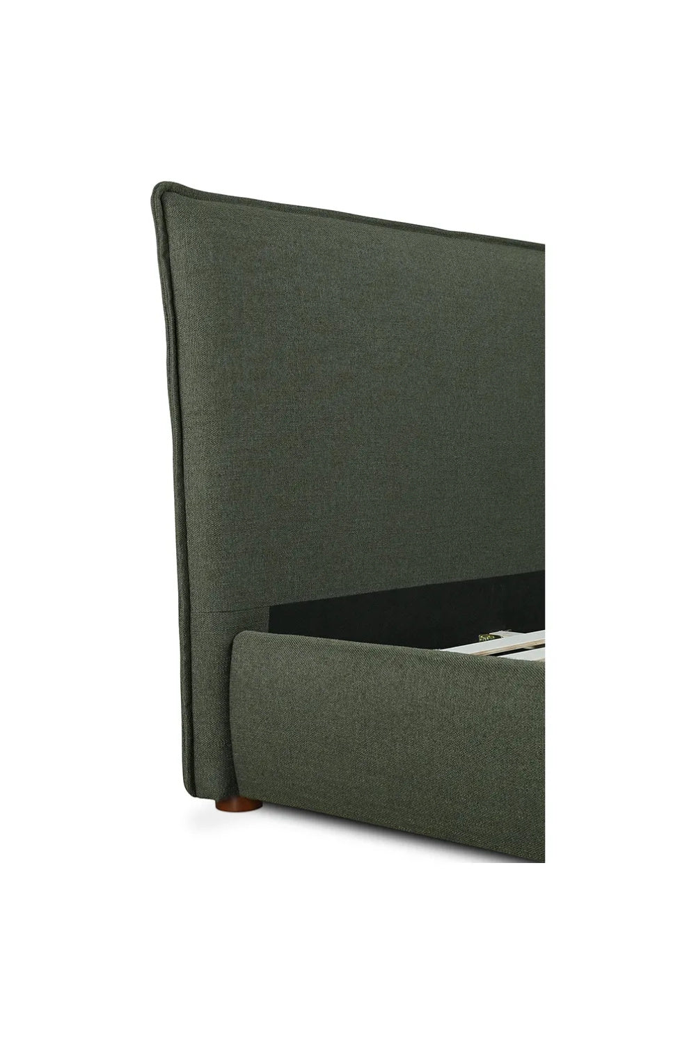   Modern European furniture - Green Linen Blend King Bed - www.oroa.com | Oroa.com