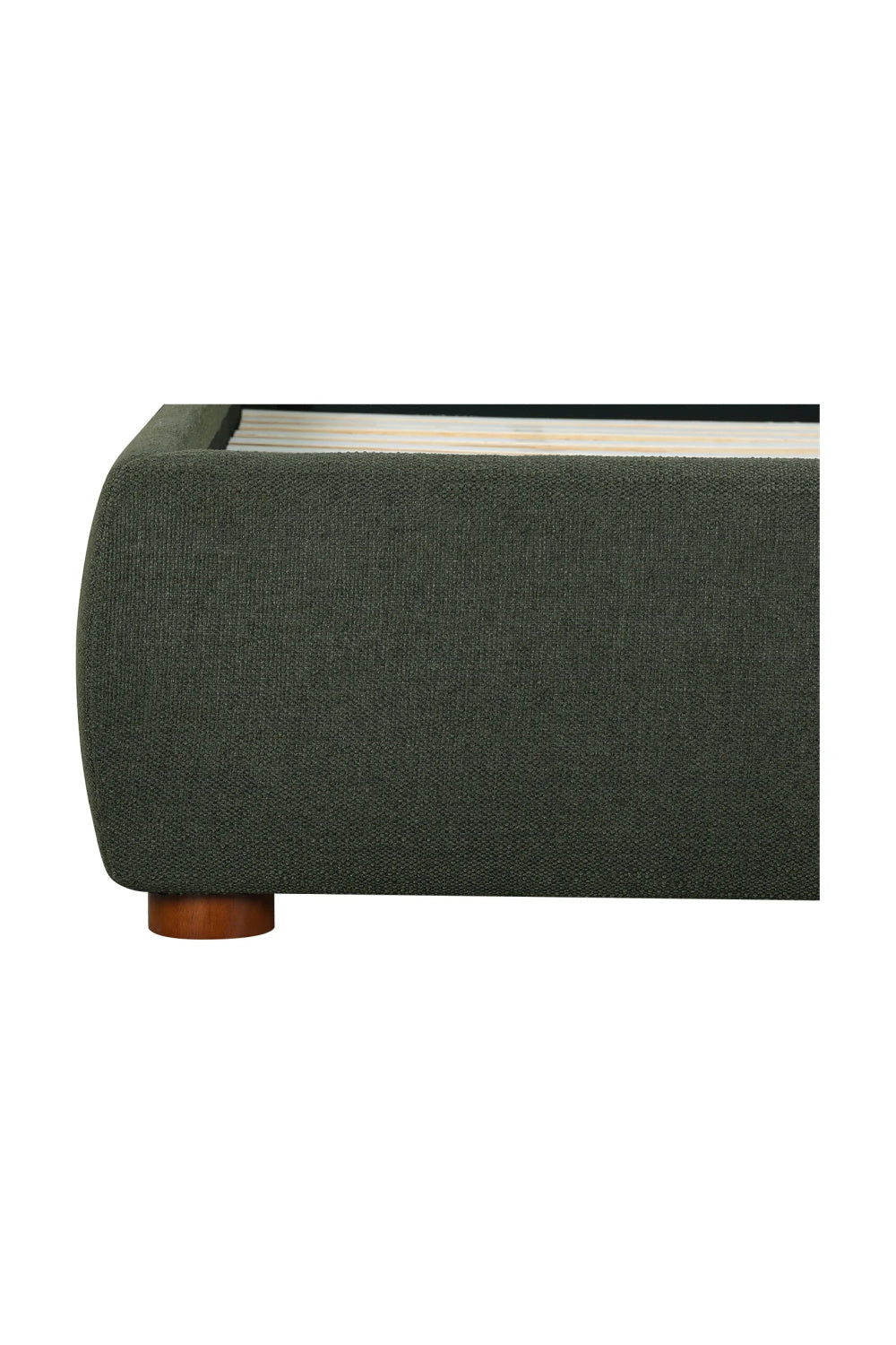   Modern European furniture - Green Linen Blend King Bed - www.oroa.com | Oroa.com