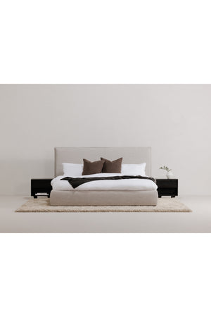   Modern European furniture - Gray Linen Blend Bed - www.oroa.com | Oroa.com
