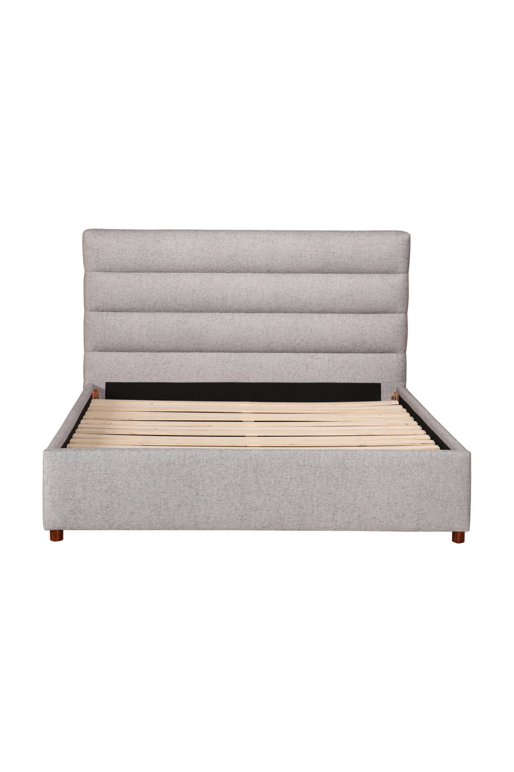   Modern European furniture - Gray Channeled Queen Bed - www.oroa.com | Oroa.com