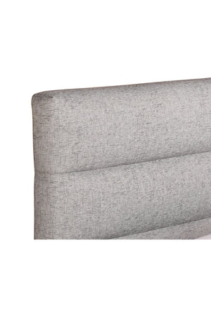   Modern European furniture - Gray Channeled Queen Bed - www.oroa.com | Oroa.com