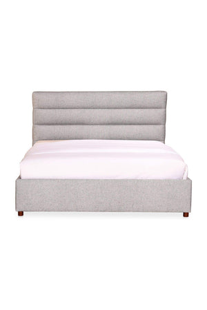   Tufted Gray King Bed | Oroa.com