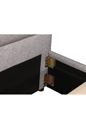   Tufted Gray King Bed | Oroa.com