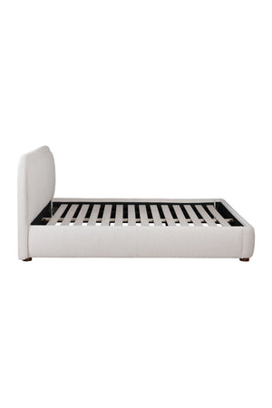   Modern European furniture - Beige Velvet Queen Bed - www.oroa.com | Oroa.com