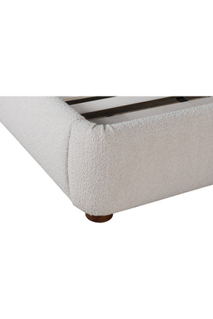   Modern European furniture - Cream Velvet King Bed - www.oroa.com | Oroa.com