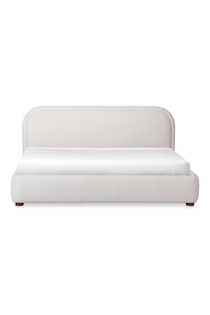   Modern European furniture - Cream Velvet King Bed - www.oroa.com | Oroa.com