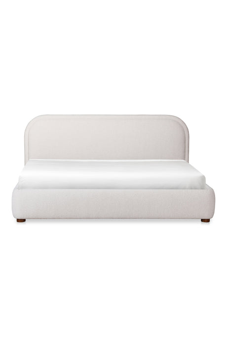   Modern European furniture - Cream Velvet King Bed - www.oroa.com | Oroa.com