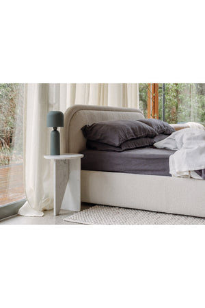   Modern European furniture - Cream Velvet King Bed - www.oroa.com | Oroa.com