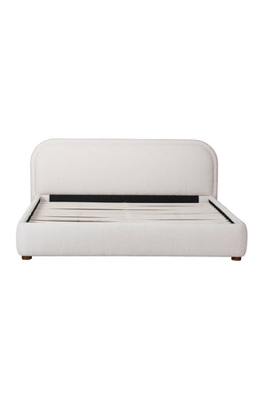   Modern European furniture - Cream Velvet King Bed - www.oroa.com | Oroa.com