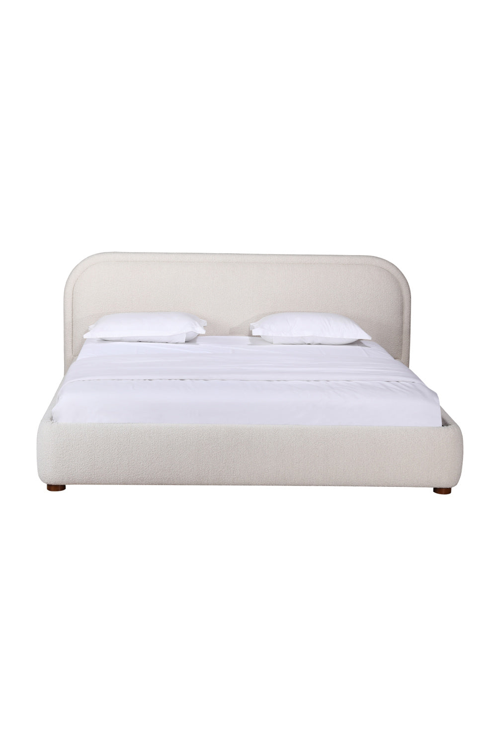   Modern European furniture - Cream Velvet King Bed - www.oroa.com | Oroa.com