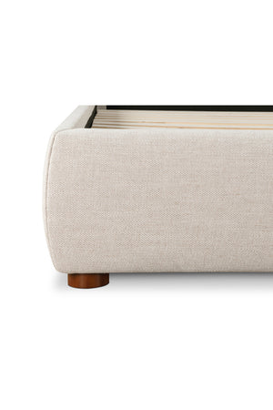   Modern European furniture - Beige Linen Blend Bed - www.oroa.com | Oroa.com