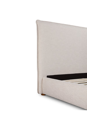   Modern European furniture - Beige Linen Blend Bed - www.oroa.com | Oroa.com