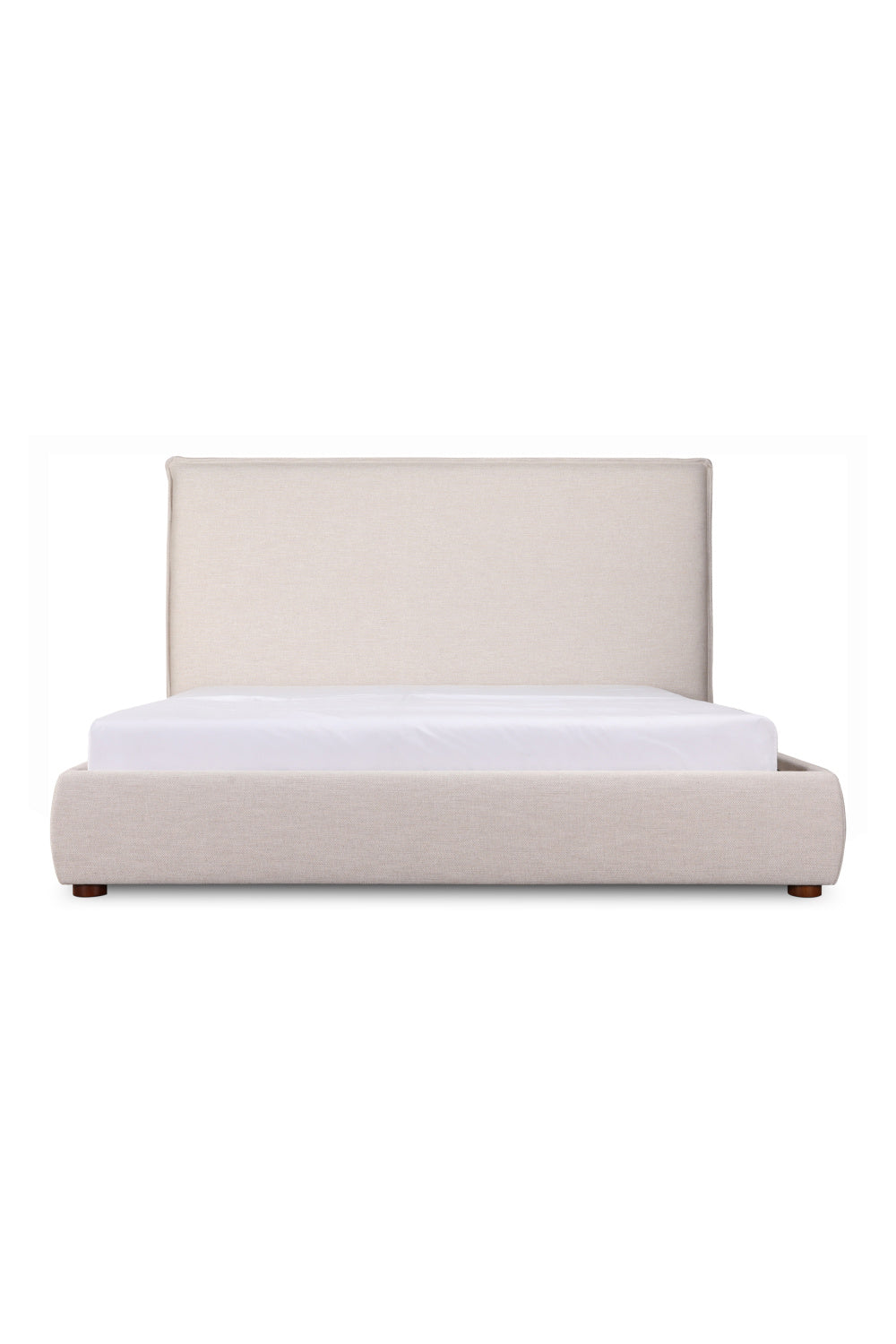   Modern European furniture - Beige Linen Blend Bed - www.oroa.com | Oroa.com