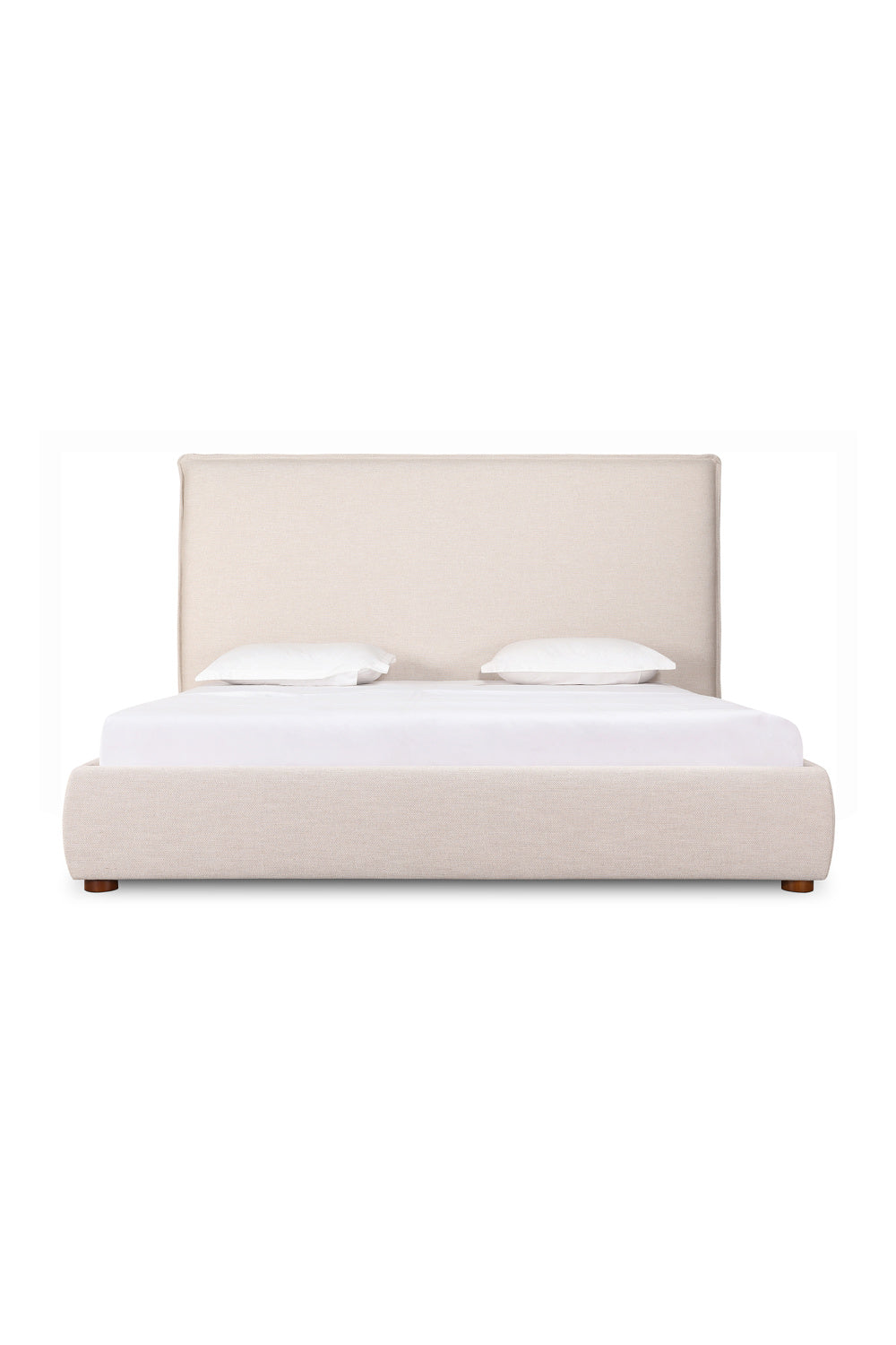   Modern European furniture - Beige Linen Blend Bed - www.oroa.com | Oroa.com