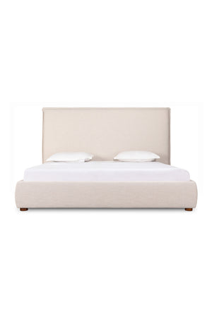   Modern European furniture - Beige Linen Blend Bed - www.oroa.com | Oroa.com